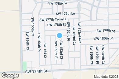 Map image of the property - 18000 SW 153rd Ct