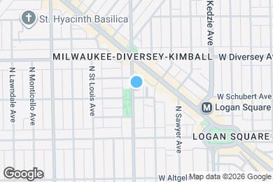 Map image of the property - 2707 N Kimball Ave