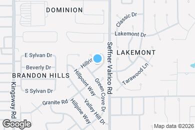 Map image of the property - 933 Hillrise Dr