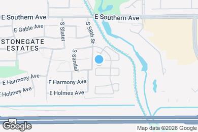 Map image of the property - 5816 E Hoover Ave