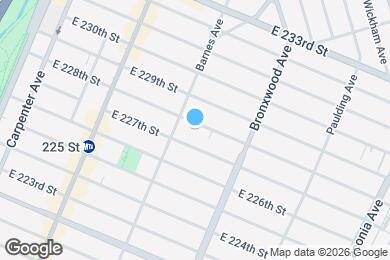 Map image of the property - East 228th Street