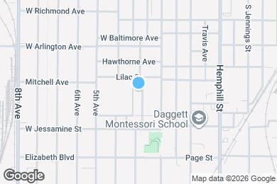 Map image of the property - 2218 Washington Ave