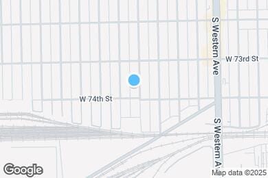 Map image of the property - 7344 S Rockwell St