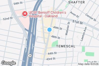 Map image of the property - 4824 Telegraph Ave