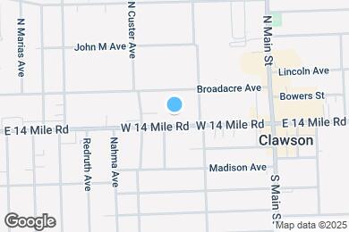 Map image of the property - 266 W 14 Mile Rd