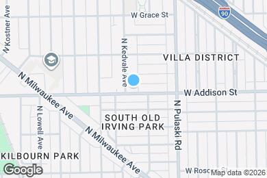 Map image of the property - 4122 W Addison St