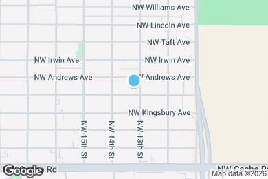 Map image of the property - 1303 NW Taylor Ave
