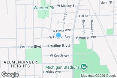 Map image of the property - 309 W Hoover Ave