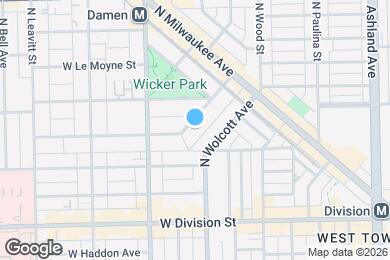 Map image of the property - 1931 W Evergreen Ave