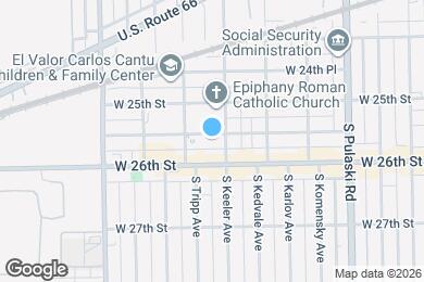 Map image of the property - 4211 W 25th Pl