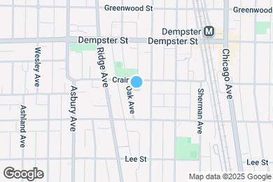 Map image of the property - 1133 Oak Ave