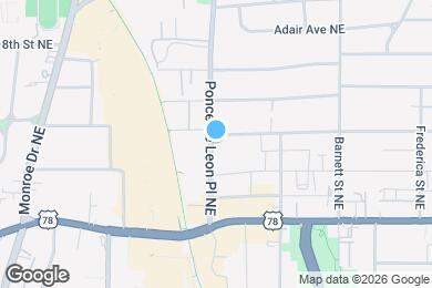 Map image of the property - 795 Ponce De Leon Pl NE