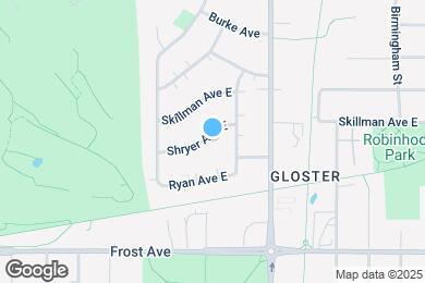 Map image of the property - 1238 Shryer Ave E
