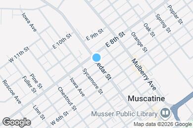 Map image of the property - 706 Cedar St