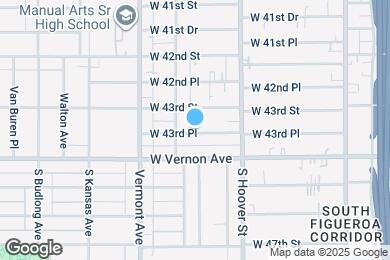 Map image of the property - 855 W 43rd Pl