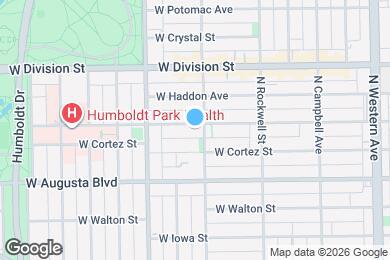 Map image of the property - 2707 W Thomas St