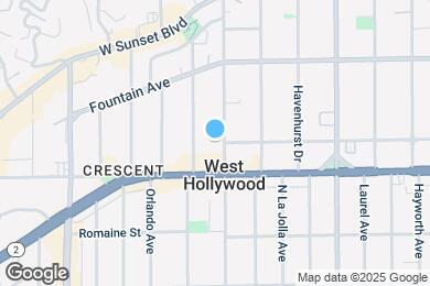 Map image of the property - 1203 N Sweetzer Ave
