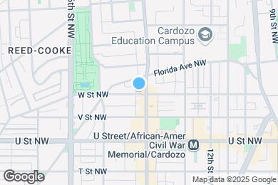 Map image of the property - 1405 W St NW