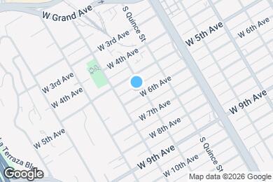 Map image of the property - 724 W 6th Ave