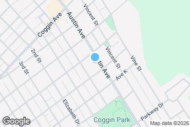 Map image of the property - 1709 Austin Ave