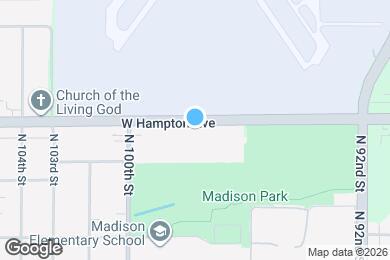 Map image of the property - 9729 - 9739 W Hampton Ave