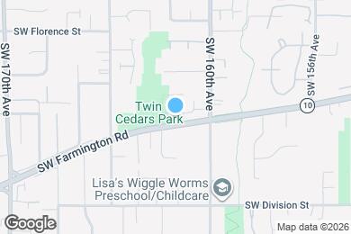 Map image of the property - 16212 SW Vance Ln