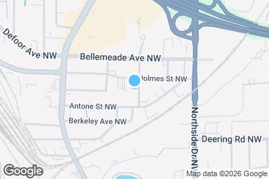 Map image of the property - 1612 Tallulah St NW