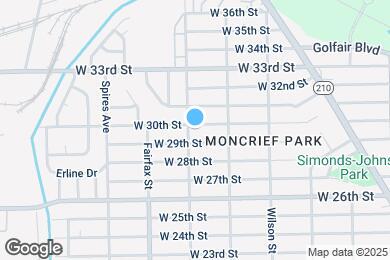 Map image of the property - 1656 W 30th St