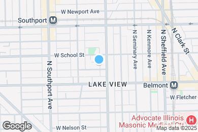 Map image of the property - 1214 W Melrose St