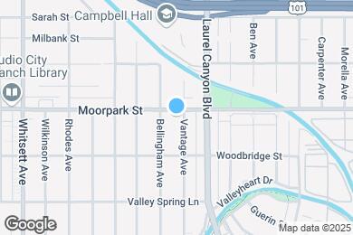 Map image of the property - 12140 Moorpark St