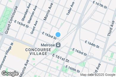 Map image of the property - 357 E 163rd St