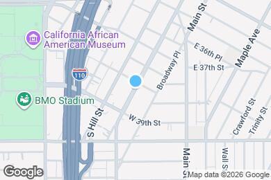 Map image of the property - 3806 S Broadway