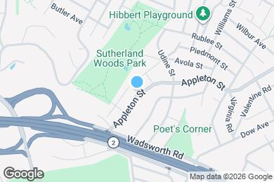 Map image of the property - 459 Appleton St