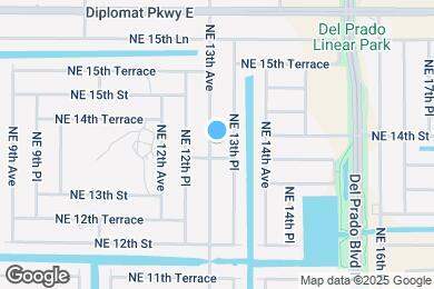 Map image of the property - 1329 NE 13th Ave