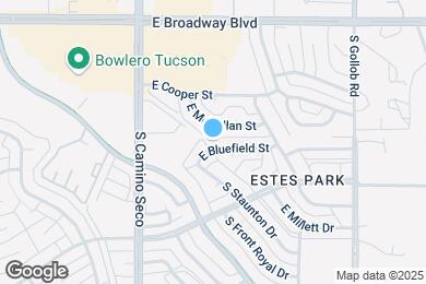 Map image of the property - 8835 E Bluefield St