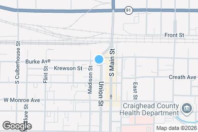 Map image of the property - Urban Loft Co. - Jonesboro