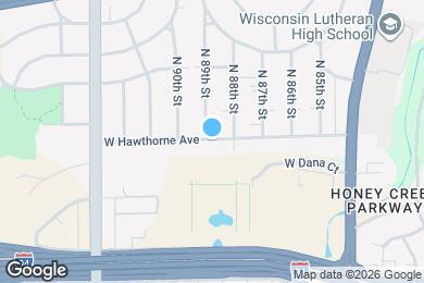 Map image of the property - 8833 W Hawthorne Ave