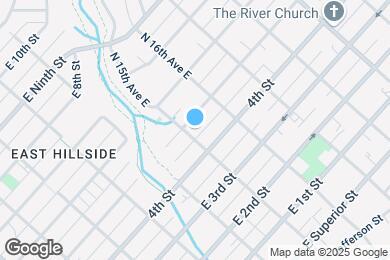 Map image of the property - 418 N 15th Ave E