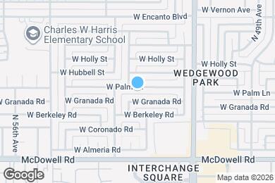 Map image of the property - 5229 W Palm Ln