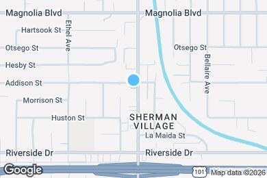 Map image of the property - 4961 Coldwater Canyon Ave