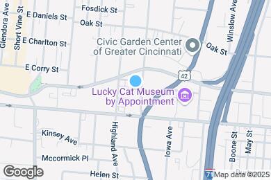 Map image of the property - 2531 Burnet Ave