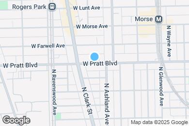 Map image of the property - 1648 W Pratt Blvd