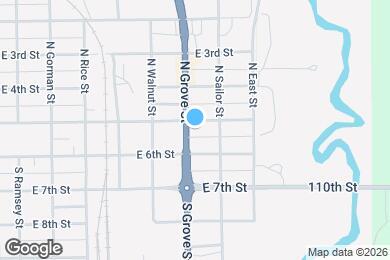 Map image of the property - 902 E 5th St