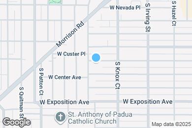 Map image of the property - 3570 W Custer Pl