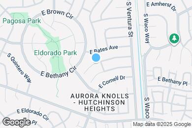 Map image of the property - 17776 E Bethany Dr