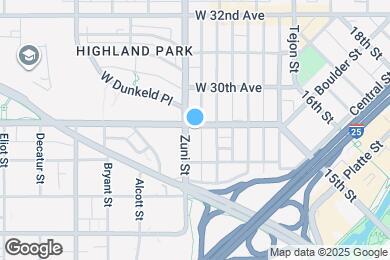 Map image of the property - 2880 Zuni St