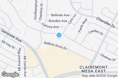 Map image of the property - 5252 Balboa Arms Dr