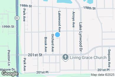 Map image of the property - 20024 Lakewood Ave