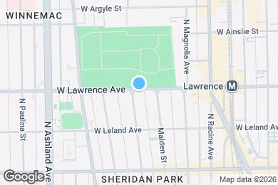 Map image of the property - 1323 W Lawrence Ave