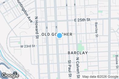 Map image of the property - 2315 N Charles St